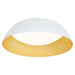 Myhouse Lighting Oxygen - 3-206-650 - LED Ceiling Mount - Lucci - White / Industrial Brass