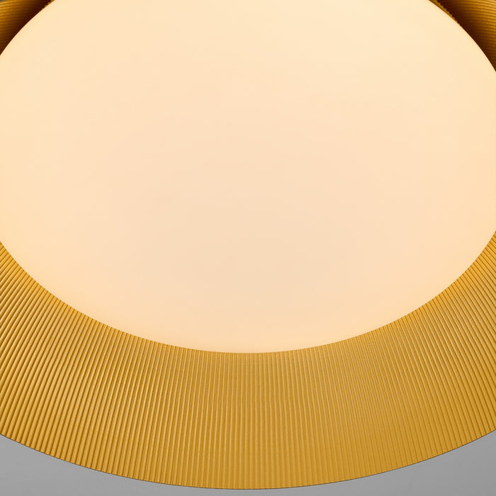 Myhouse Lighting Oxygen - 3-216-1550 - LED Ceiling Mount - Lucci - Black / Industrial Brass