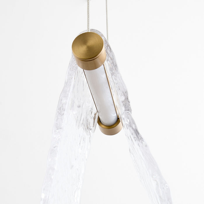 Myhouse Lighting Oxygen - 3-6102-40 - LED Pendant - Veer - Aged Brass