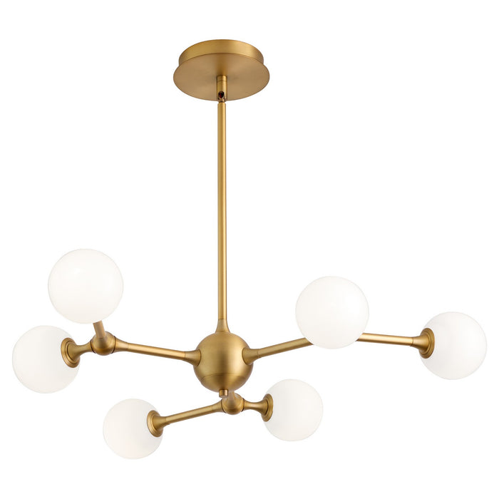 Myhouse Lighting Quorum - 3-646-56 - LED Chandelier - Orbe - Brushed Brass
