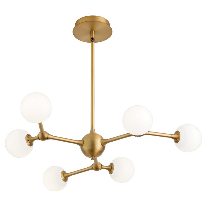 Myhouse Lighting Quorum - 3-646-56 - LED Chandelier - Orbe - Brushed Brass
