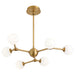 Myhouse Lighting Quorum - 3-646-56 - LED Chandelier - Orbe - Brushed Brass
