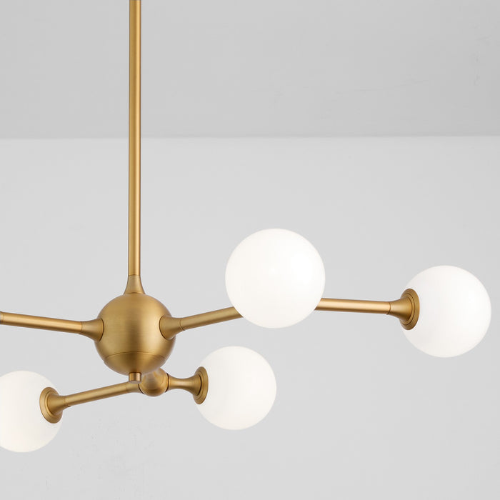 Myhouse Lighting Quorum - 3-646-56 - LED Chandelier - Orbe - Brushed Brass