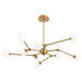 Myhouse Lighting Quorum - 3-647-56 - LED Chandelier - Orbe - Brushed Brass