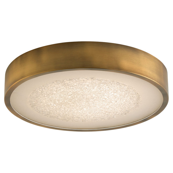 Myhouse Lighting Quorum - 3-655-56 - LED Ceiling Mount - Floe - Brushed Brass