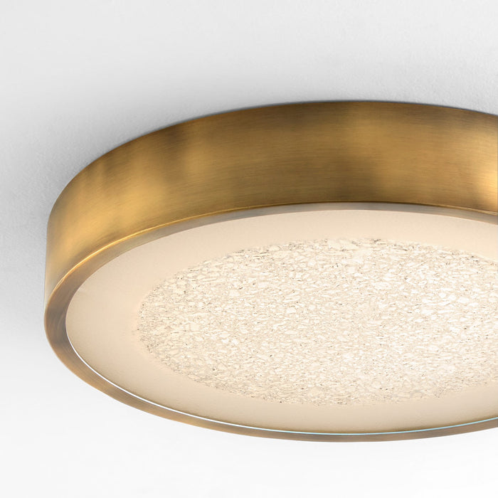 Myhouse Lighting Quorum - 3-655-56 - LED Ceiling Mount - Floe - Brushed Brass
