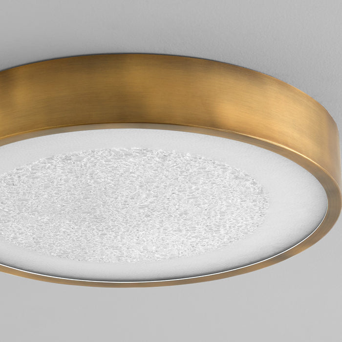 Myhouse Lighting Quorum - 3-655-56 - LED Ceiling Mount - Floe - Brushed Brass