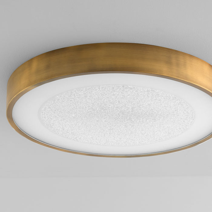 Myhouse Lighting Quorum - 3-656-56 - LED Ceiling Mount - Floe - Brushed Brass