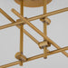 Myhouse Lighting Quorum - 3-696-56 - Four Light Semi-Flush Mount - Mika - Brushed Brass