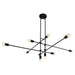 Myhouse Lighting Quorum - 3-697-15 - Ten Light Chandelier - Mika - Black