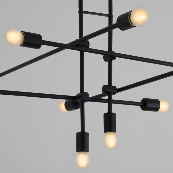 Myhouse Lighting Quorum - 3-697-15 - Ten Light Chandelier - Mika - Black