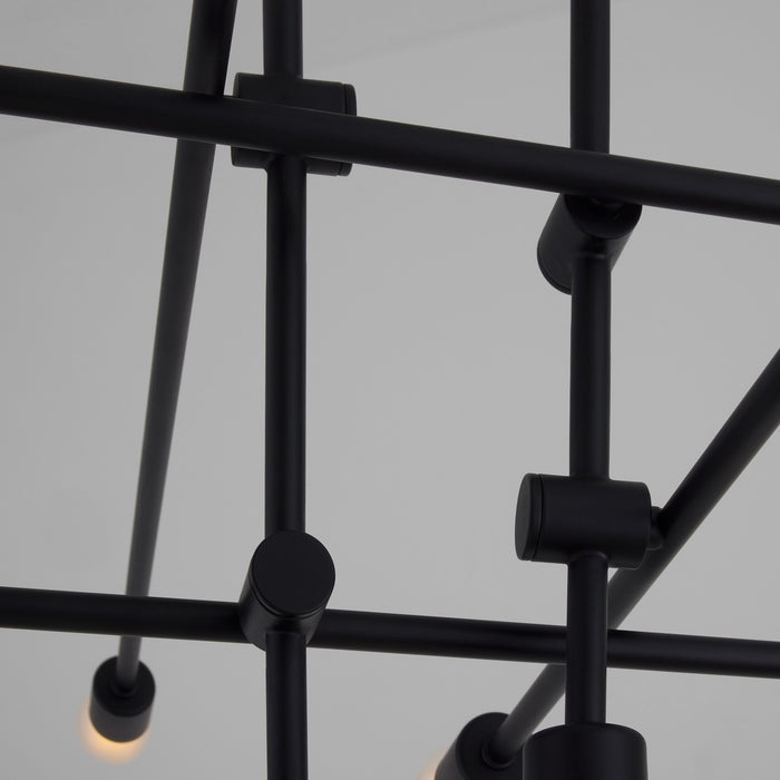 Myhouse Lighting Quorum - 3-697-15 - Ten Light Chandelier - Mika - Black