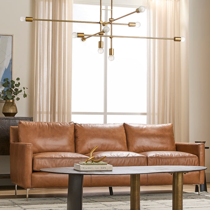 Myhouse Lighting Quorum - 3-697-56 - Ten Light Chandelier - Mika - Brushed Brass