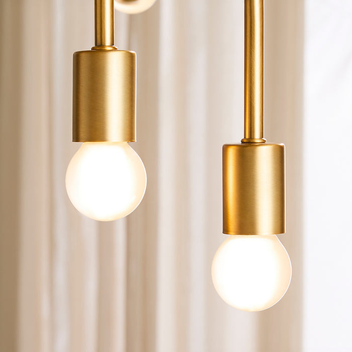 Myhouse Lighting Quorum - 3-697-56 - Ten Light Chandelier - Mika - Brushed Brass
