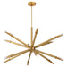 Myhouse Lighting Quorum - 3-878-56 - LED Pendant - Ionis - Brushed Brass
