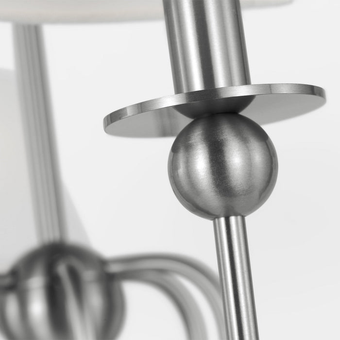 Myhouse Lighting Visual Comfort Studio - DJC1246BS - Six Light Chandelier - Elsay - Brushed Nickel
