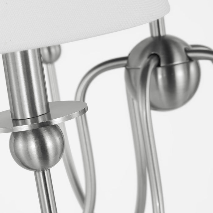 Myhouse Lighting Visual Comfort Studio - DJC1255BS - Five Light Chandelier - Elsay - Brushed Nickel