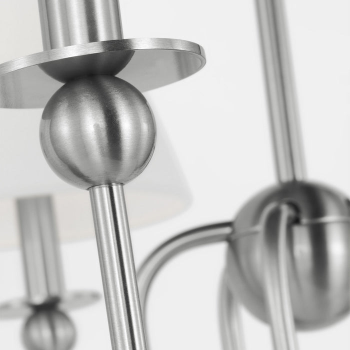 Myhouse Lighting Visual Comfort Studio - DJC1255BS - Five Light Chandelier - Elsay - Brushed Nickel