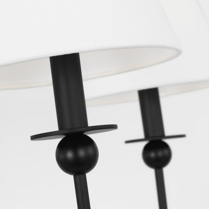 Myhouse Lighting Visual Comfort Studio - DJC1255MBK - Five Light Chandelier - Elsay - Midnight Black