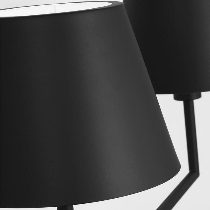 Myhouse Lighting Visual Comfort Studio - DJC1274MBK - Four Light Linear Chandelier - Ender - Midnight Black