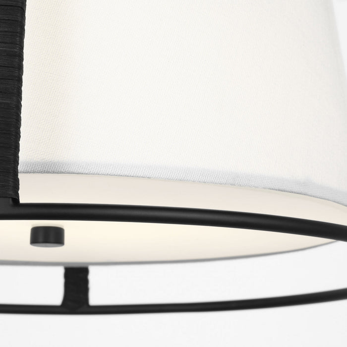 Myhouse Lighting Visual Comfort Studio - DJF1002MBK - Two Light Flush Mount - Cortes - Midnight Black