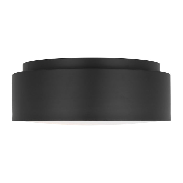 Myhouse Lighting Visual Comfort Studio - DJF1042MBK - Two Light Flush Mount - Dartmore - Midnight Black