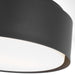 Myhouse Lighting Visual Comfort Studio - DJF1042MBK - Two Light Flush Mount - Dartmore - Midnight Black