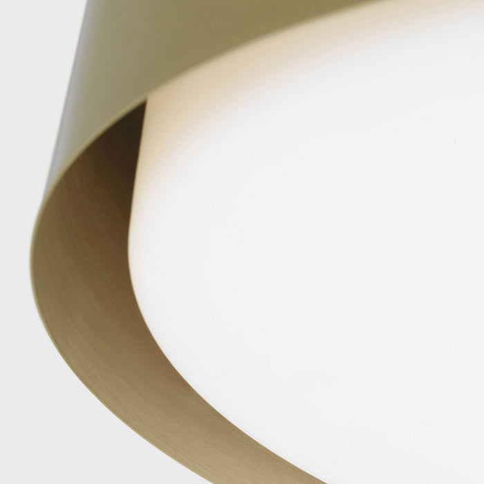 Myhouse Lighting Visual Comfort Studio - DJF1042SB - Two Light Flush Mount - Dartmore - Satin Brass