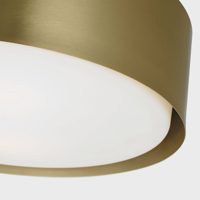 Myhouse Lighting Visual Comfort Studio - DJF1042SB - Two Light Flush Mount - Dartmore - Satin Brass