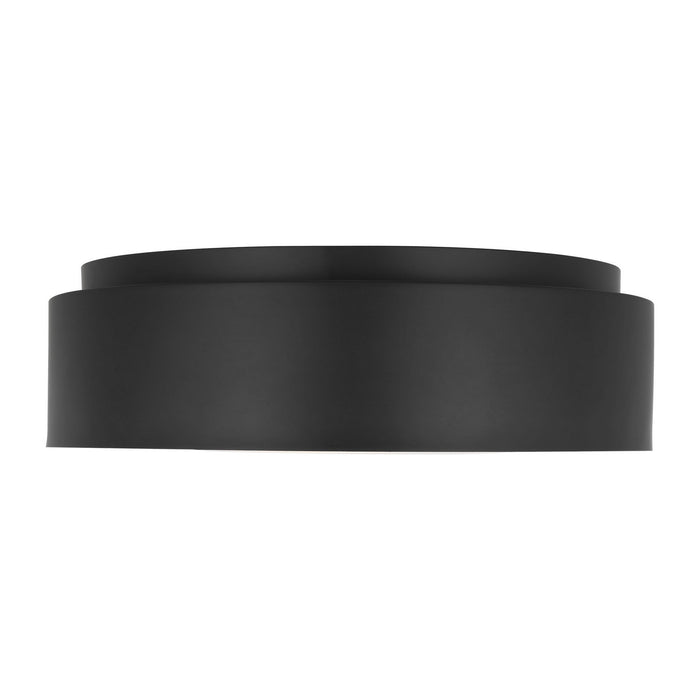 Myhouse Lighting Visual Comfort Studio - DJF1063MBK - Three Light Flush Mount - Dartmore - Midnight Black