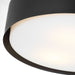 Myhouse Lighting Visual Comfort Studio - DJF1063MBK - Three Light Flush Mount - Dartmore - Midnight Black