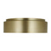 Myhouse Lighting Visual Comfort Studio - DJF1063SB - Three Light Flush Mount - Dartmore - Satin Brass