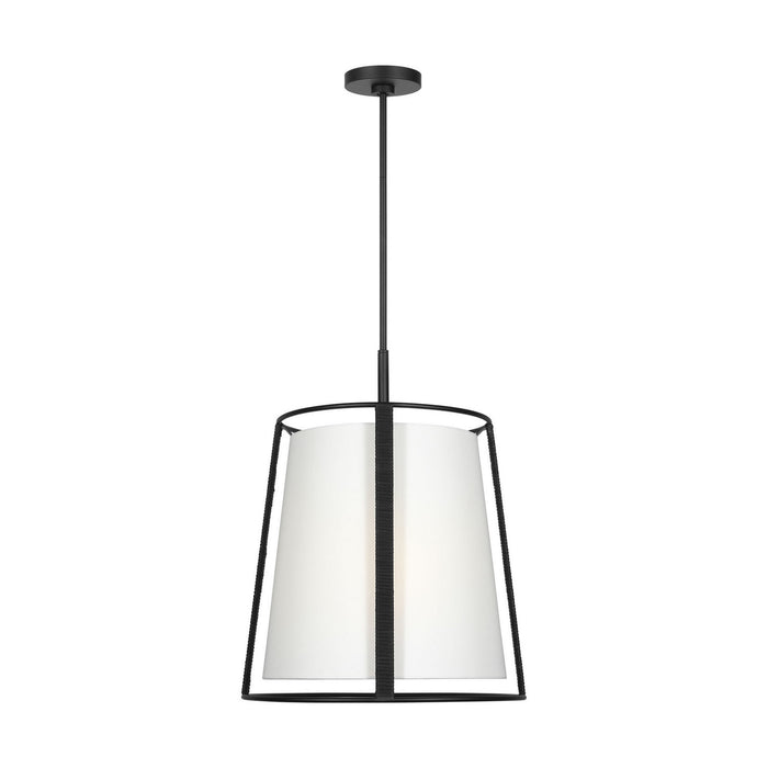 Myhouse Lighting Visual Comfort Studio - DJP1002MBK - Two Light Pendant - Cortes - Midnight Black