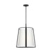 Myhouse Lighting Visual Comfort Studio - DJP1002MBK - Two Light Pendant - Cortes - Midnight Black