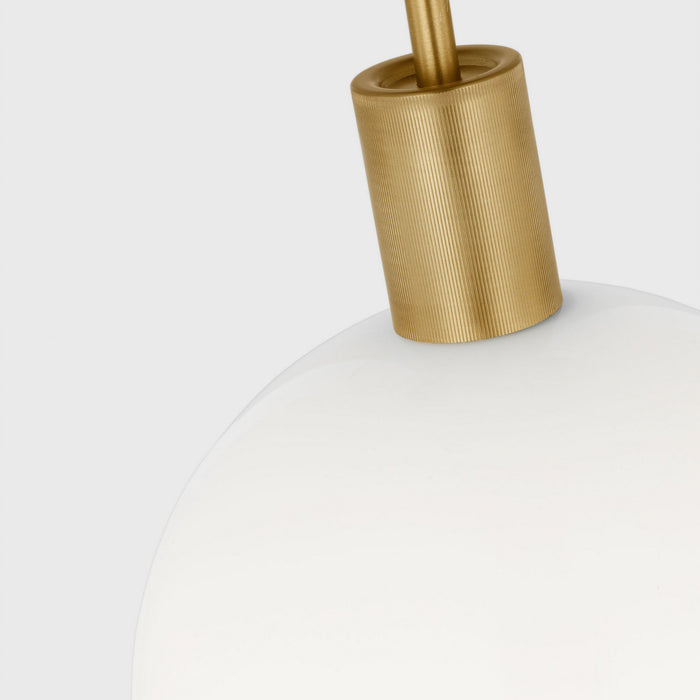 Myhouse Lighting Visual Comfort Studio - DJP1171SB - One Light Pendant - Colewood - Satin Brass