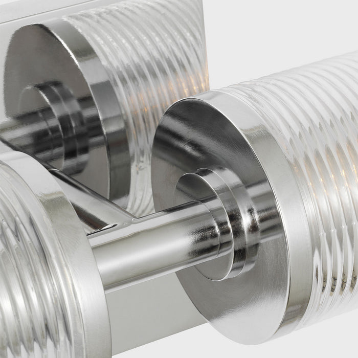 Myhouse Lighting Visual Comfort Studio - DJW1092CH - Two Light Wall Sconce - Sarita - Chrome