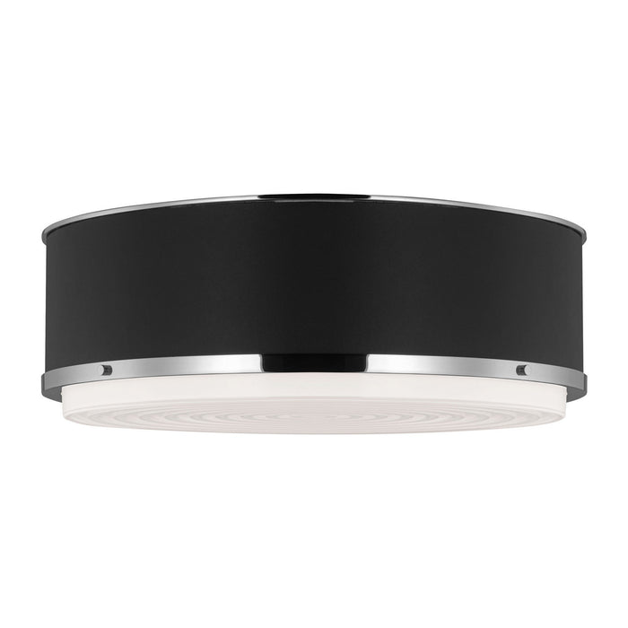 Myhouse Lighting Visual Comfort Studio - LF1053PN - Three Light Flush Mount - Marlowe - Polished Nickel