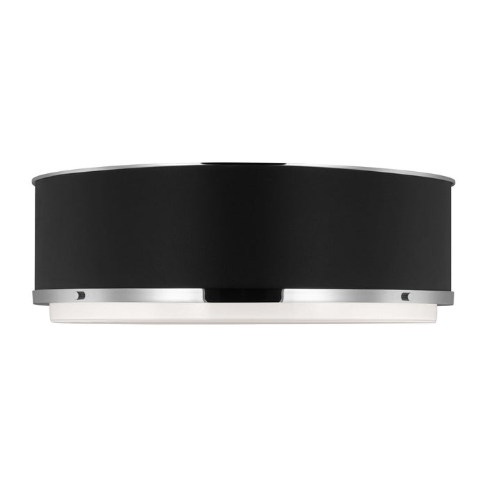 Myhouse Lighting Visual Comfort Studio - LF1053PN - Three Light Flush Mount - Marlowe - Polished Nickel