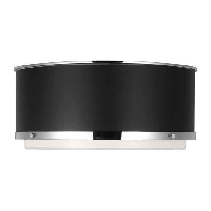 Myhouse Lighting Visual Comfort Studio - LF1062PN - Two Light Flush Mount - Marlowe - Polished Nickel