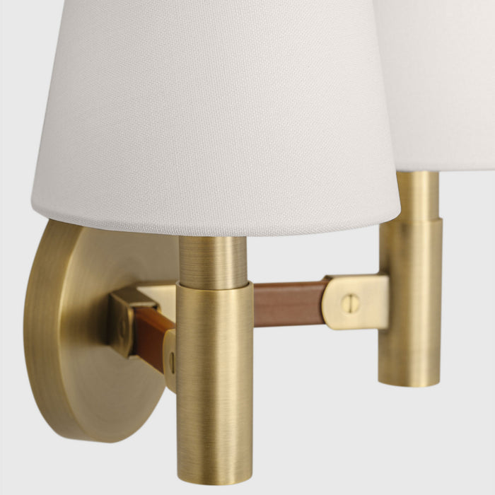 Myhouse Lighting Visual Comfort Studio - LW1152TWB - Two Light Wall Sconce - Grayson - Time Worn Brass