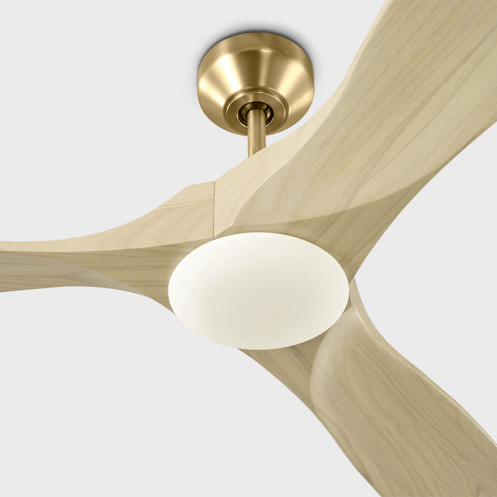 Myhouse Lighting Visual Comfort Fan - 3MAVSM52BBSWWOD - 52"Ceiling Fan - Maverick Smart 52 LED - Burnished Brass