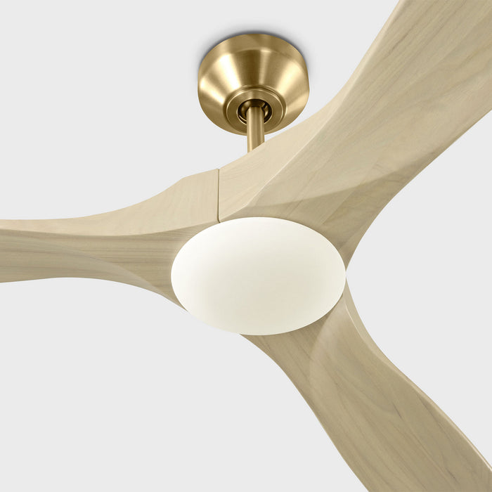 Myhouse Lighting Visual Comfort Fan - 3MAVSM60BBSWWOD - 60"Ceiling Fan - Maverick Smart 60 LED - Burnished Brass