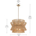 Myhouse Lighting Kichler - 52735CPZ - Four Light Pendant - Ophira - Champagne Bronze
