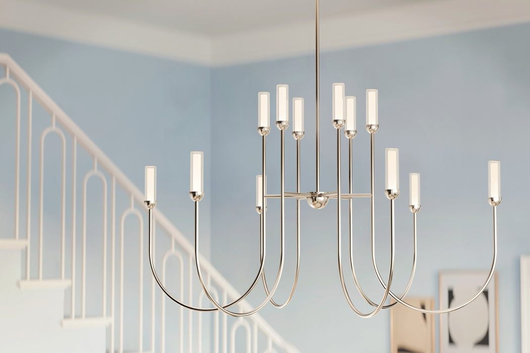 Myhouse Lighting Kichler - 52758PNLED - LED Chandelier - Moraine - Polished Nickel
