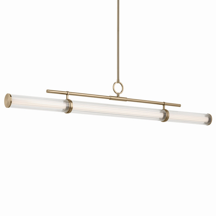 Myhouse Lighting Kichler - 52754CPZLED - LED Linear Chandelier - Riven - Champagne Bronze