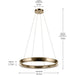 Myhouse Lighting Kichler - 52747CPZLED - LED Chandelier - Larousse - Champagne Bronze