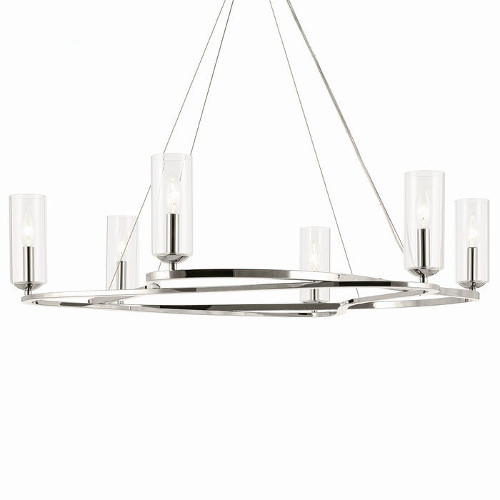 Myhouse Lighting Kichler - 52771PN - Six Light Chandelier - Harpin - Polished Nickel