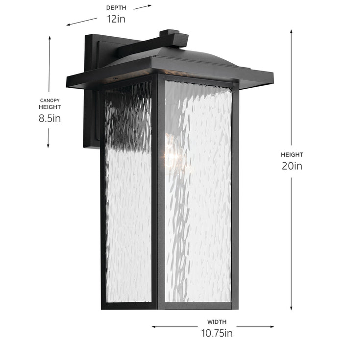 Myhouse Lighting Kichler - 49928BKT - One Light Outdoor Wall Mount - Capanna - Textured Black