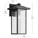 Myhouse Lighting Kichler - 49928BKT - One Light Outdoor Wall Mount - Capanna - Textured Black