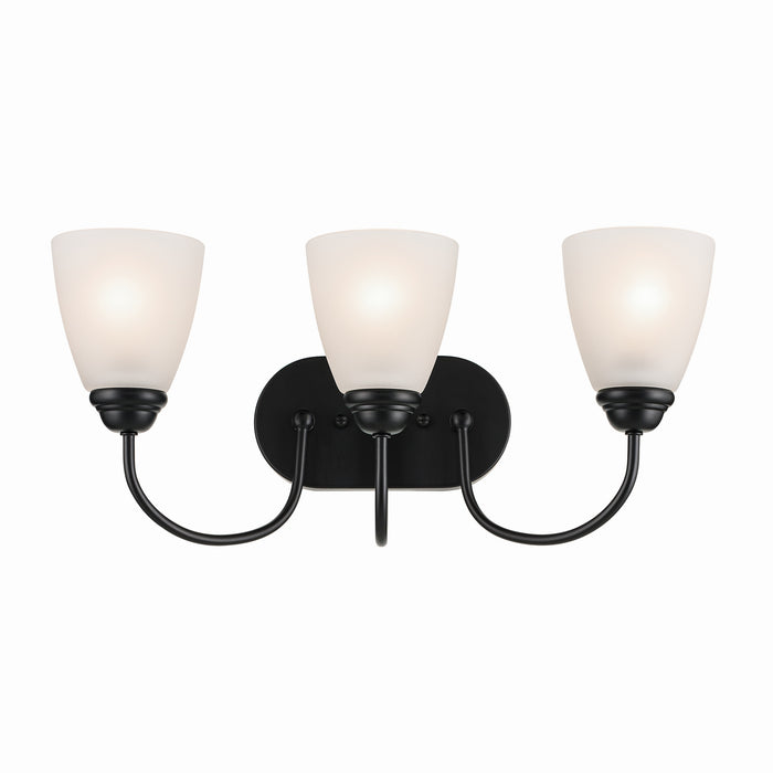 Myhouse Lighting Kichler - 45639BK - Three Light Bath - Jolie - Black